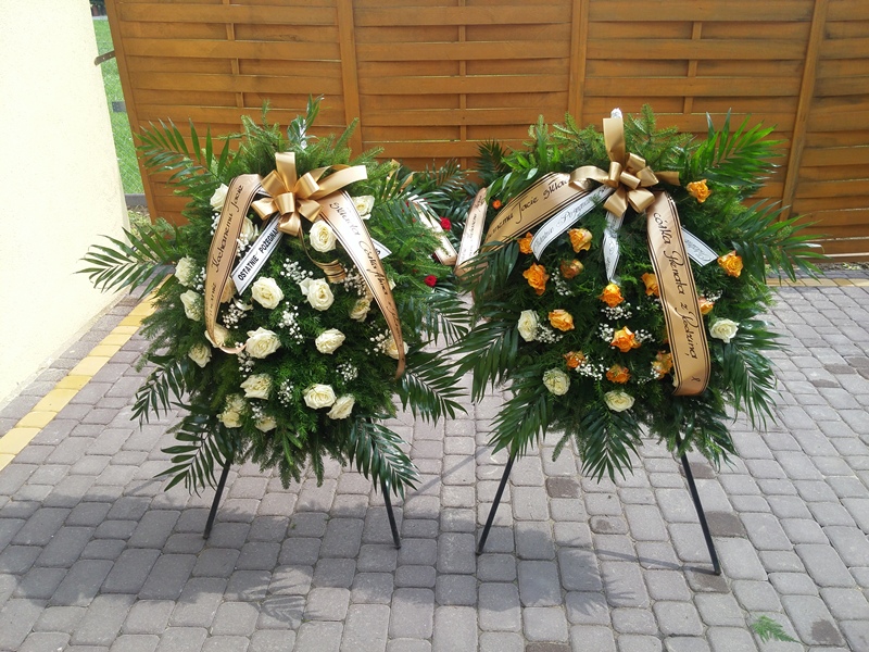 wieńce pogrzebowe